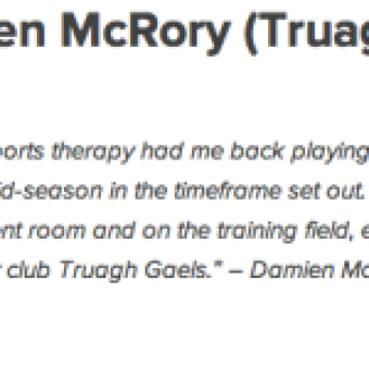 Damien McRory Truagh Gaels