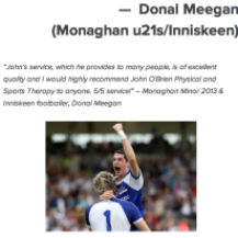 Donal Meegan Monaghan u21s Inniskeen