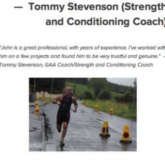 Tommy Stevenson Strength and Conditioning Coach